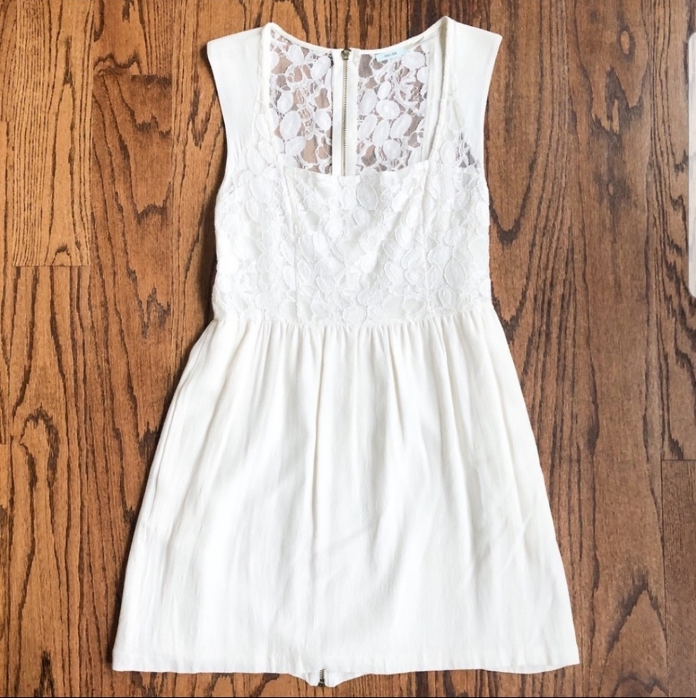 Kimchi Blue White Fit & Flare Dress